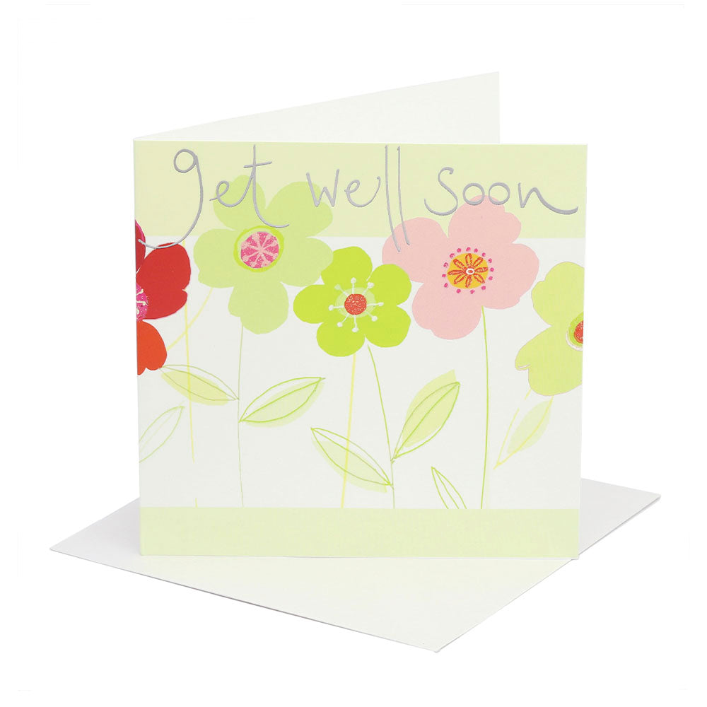 Get Well Flowers Greeting Card