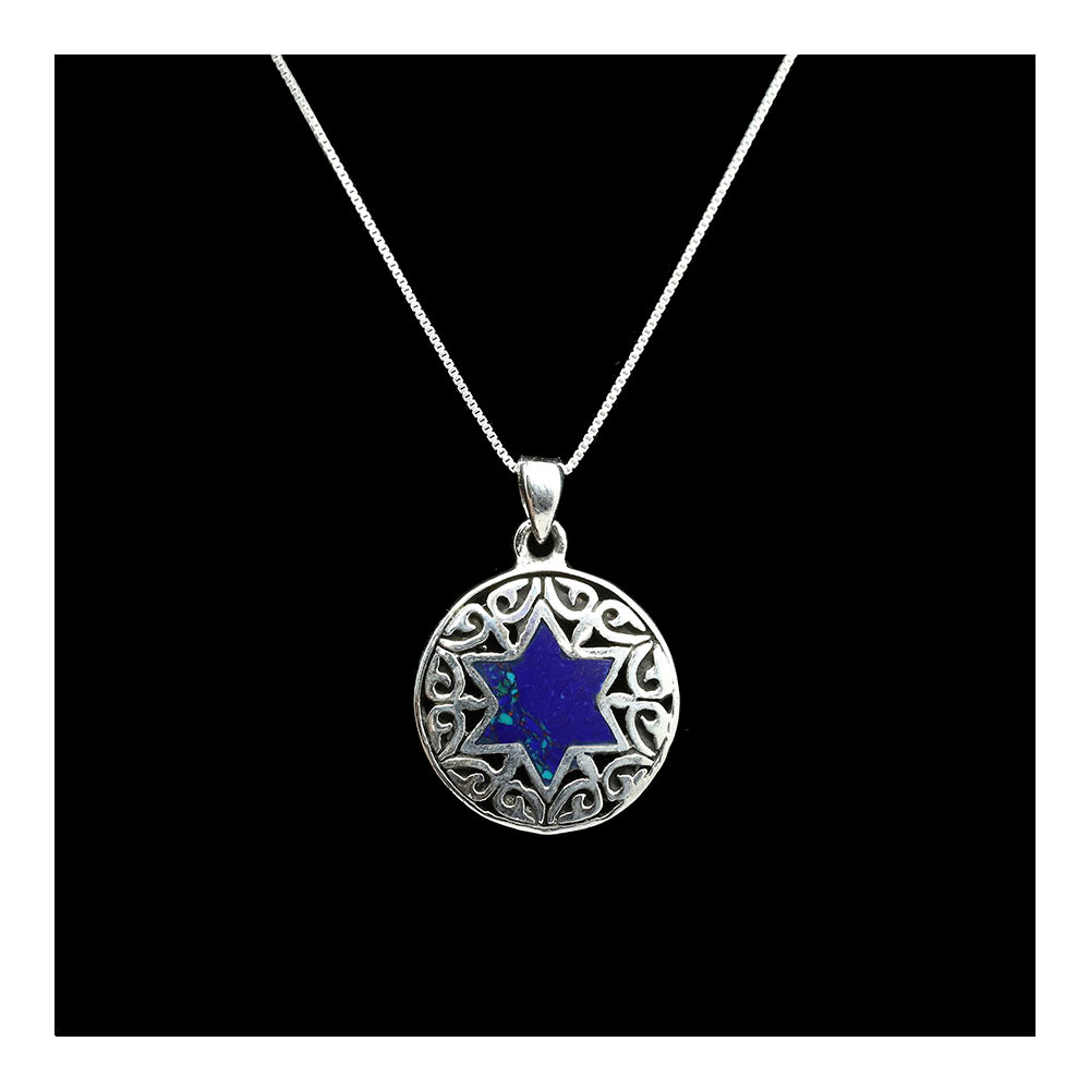 Sterling Wrapped Star of David Necklace