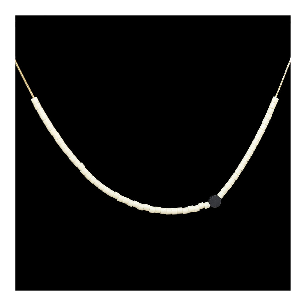 Brass Bead Necklace Single