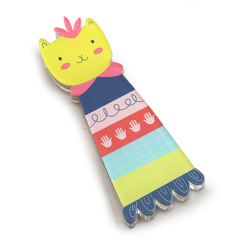 Girl Cat Mezuzah
