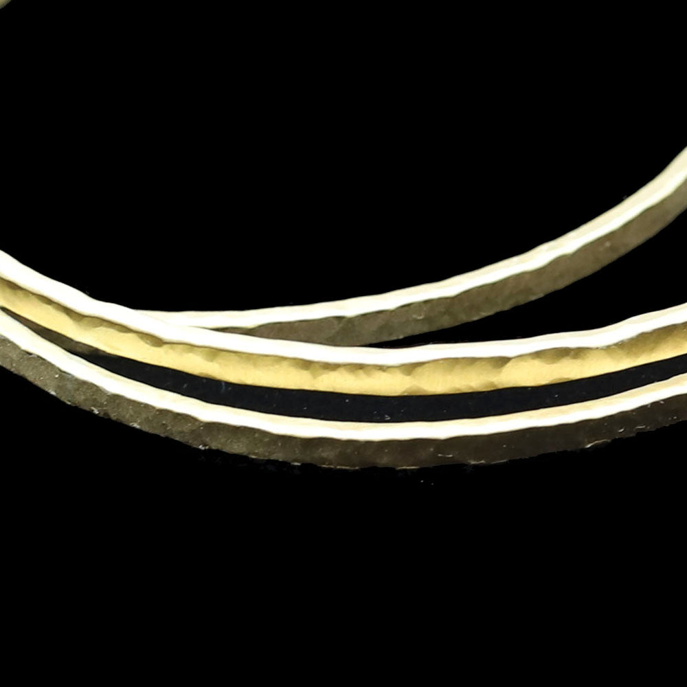 10G Matte Brass Set of 3 Bangles