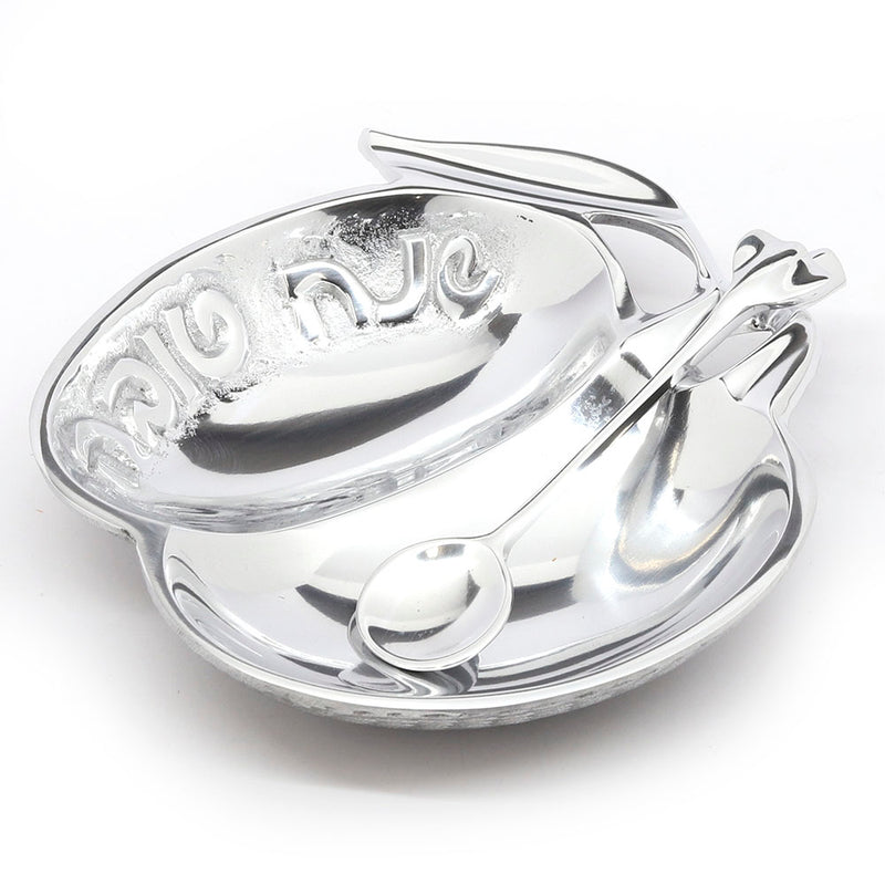Apple shaped Honey Dish with Spoon