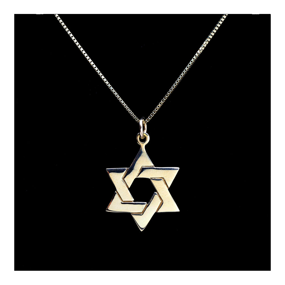 14K Gold Woven Star of David