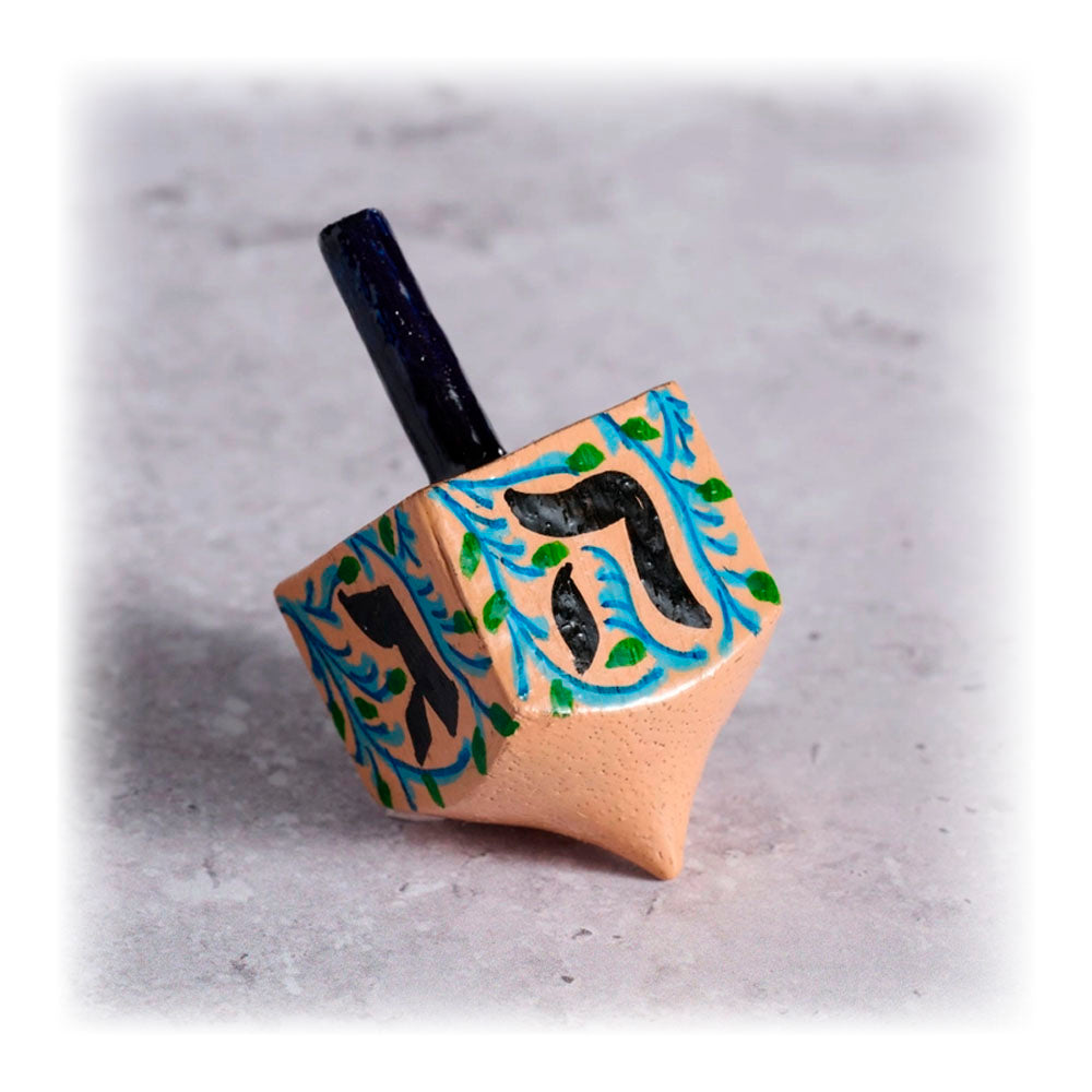 Hand Painted Wood Dreidel