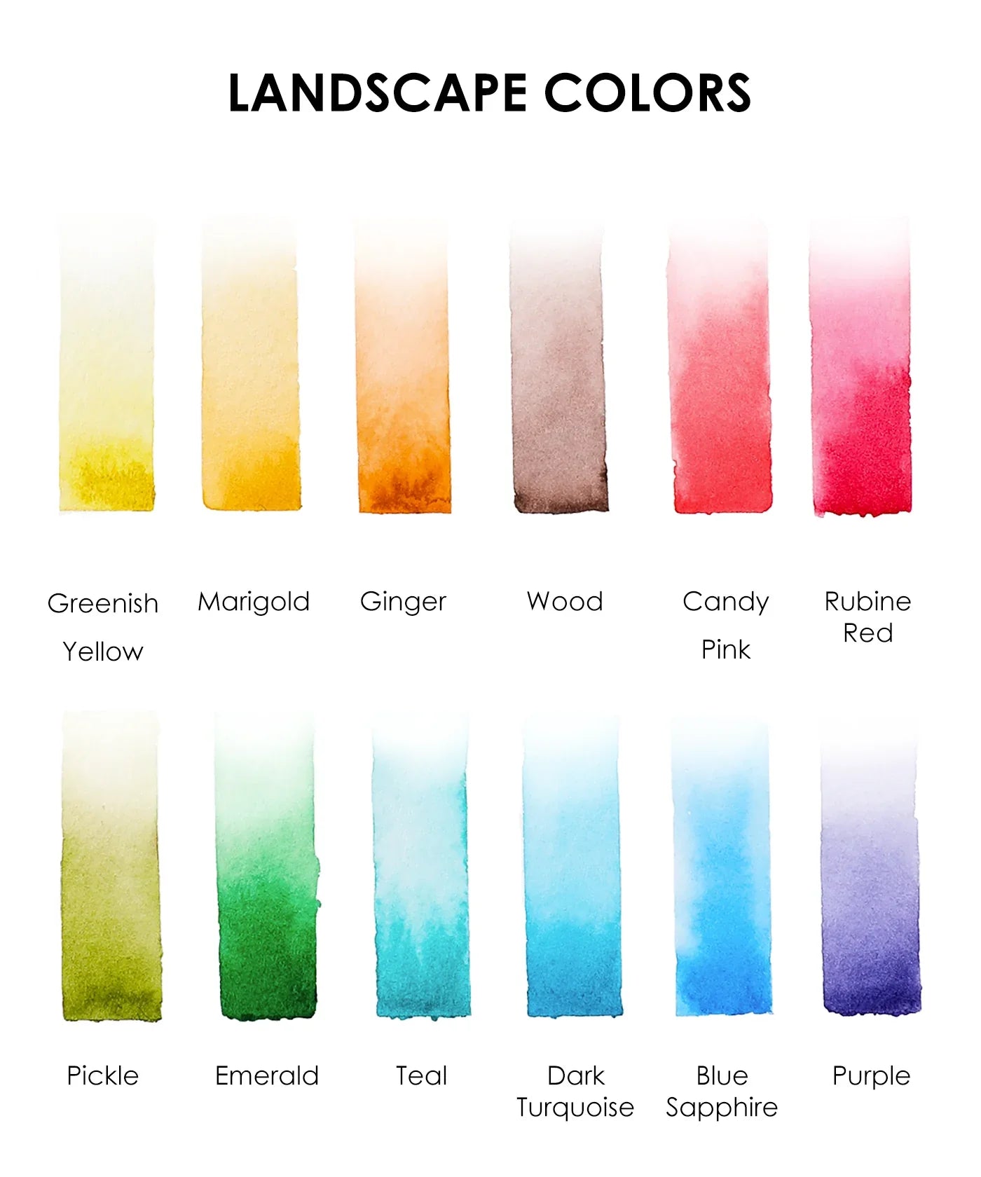 Landscape-Themed Watercolor Coloring Club Box