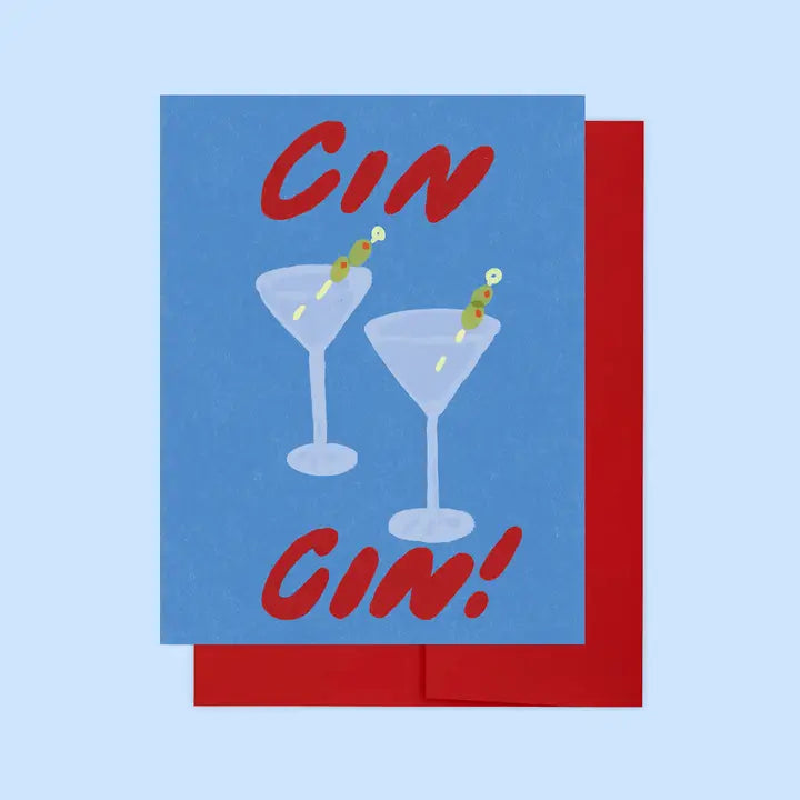 Cin Cin Martini- Celebration Greeting Card