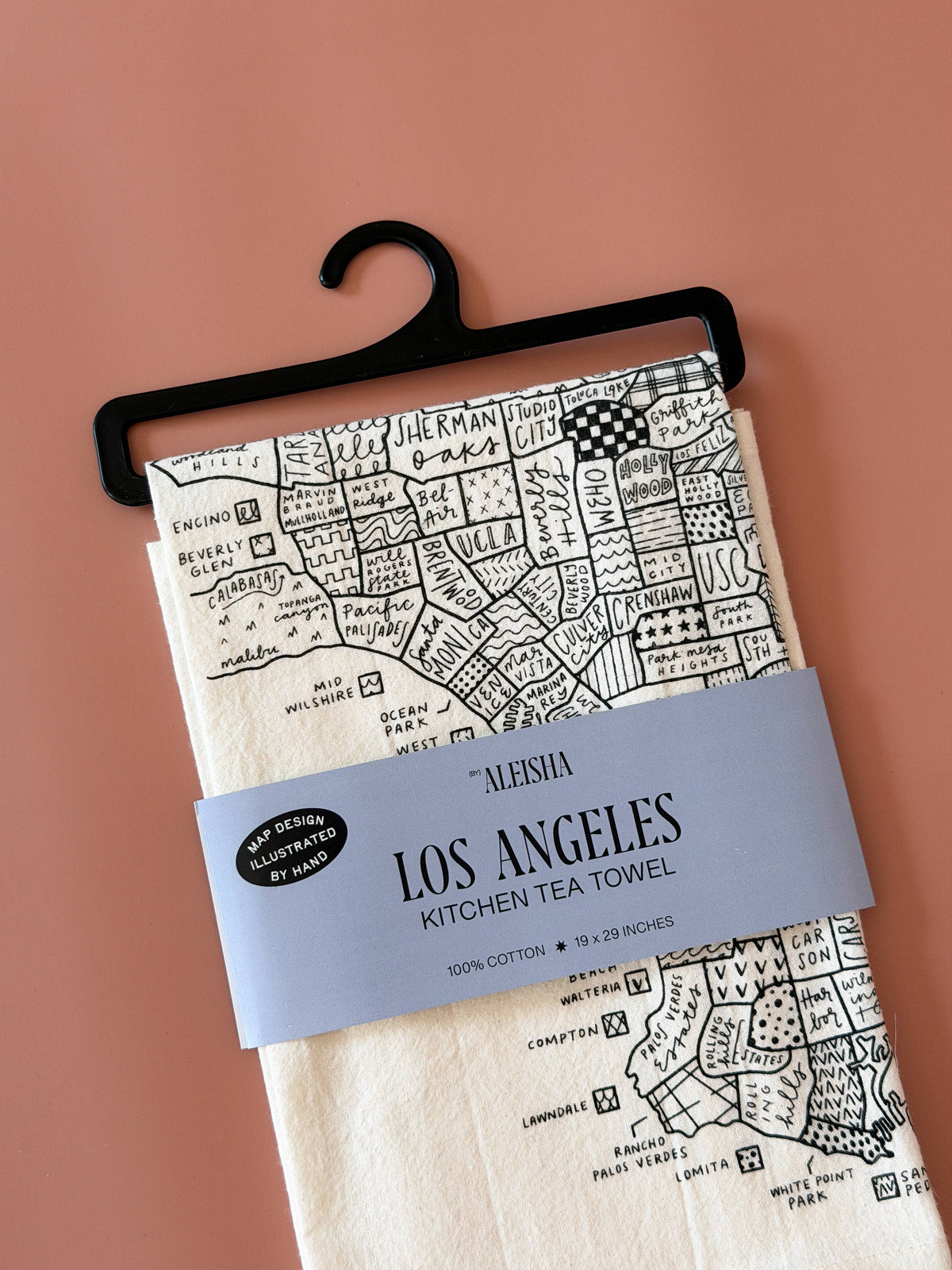 Los Angeles Map Tea Towel