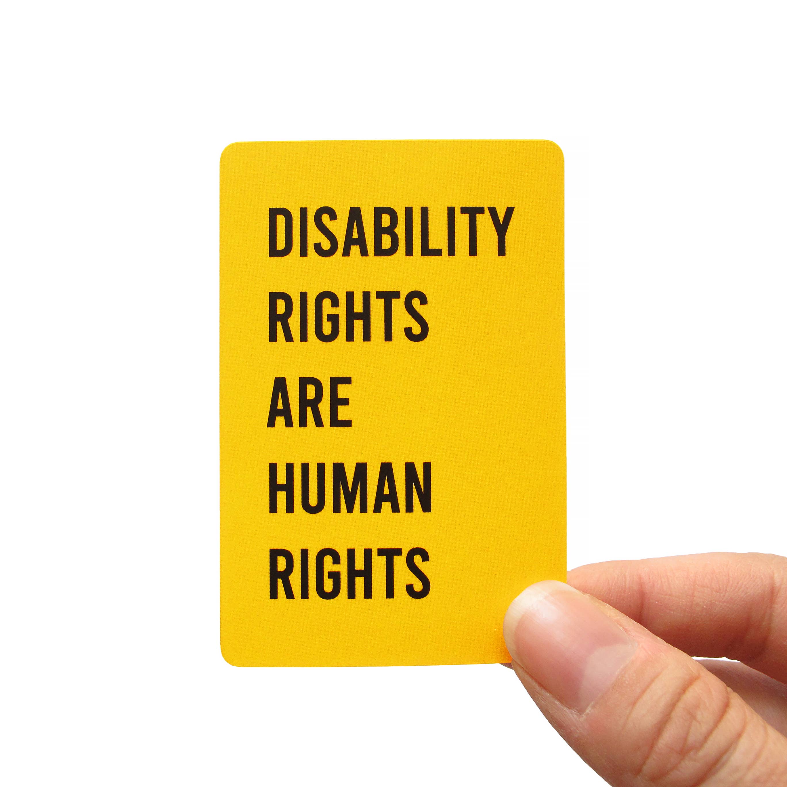 DISABILITY RIGHTS ARE HUMAN RIGHTS Sticker