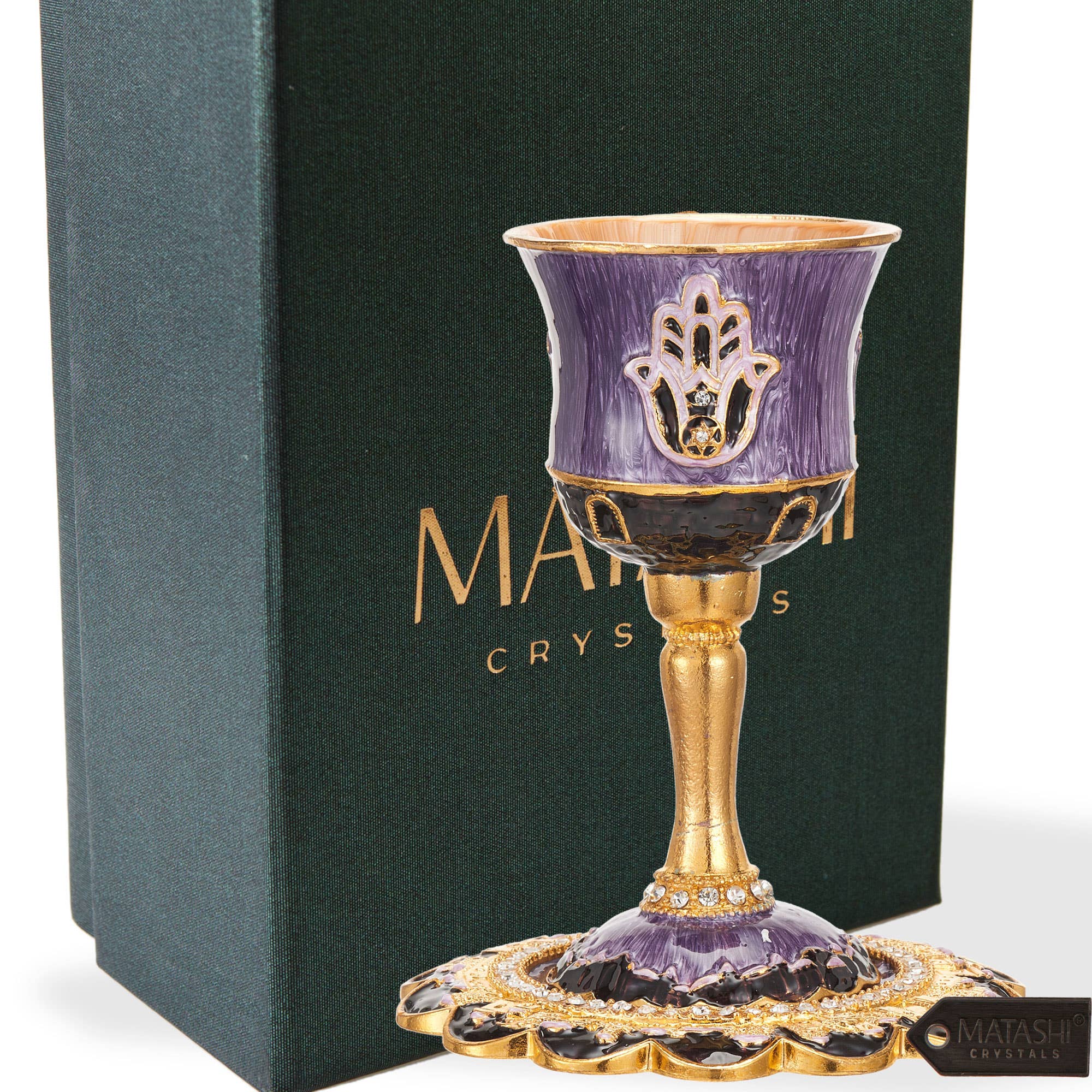 Kiddush Cup in Purple