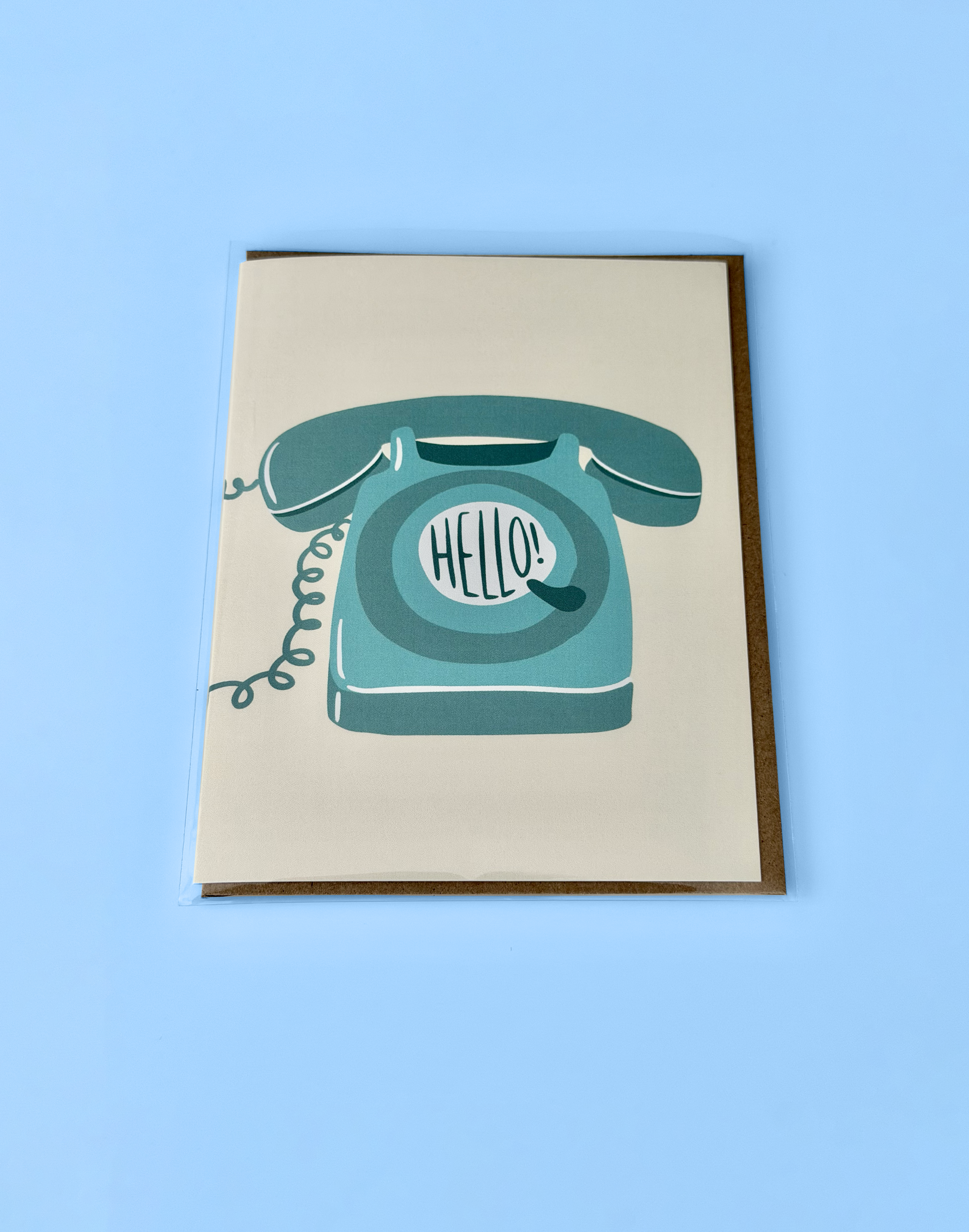 Rotary Phone Hello Card | Thinking of You Anytime Card