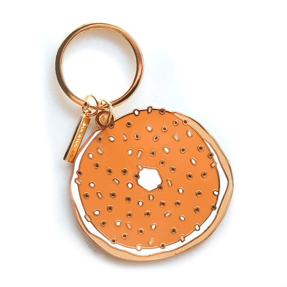 Bagel Keychain