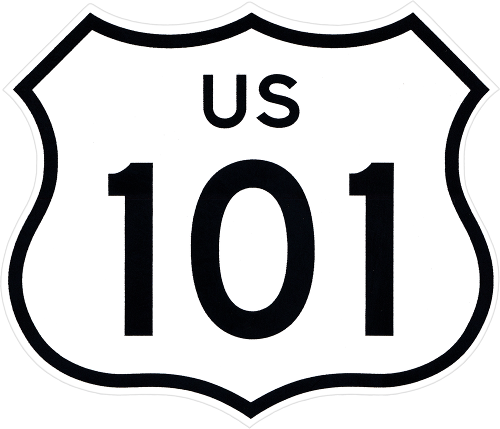 US 101 Sticker