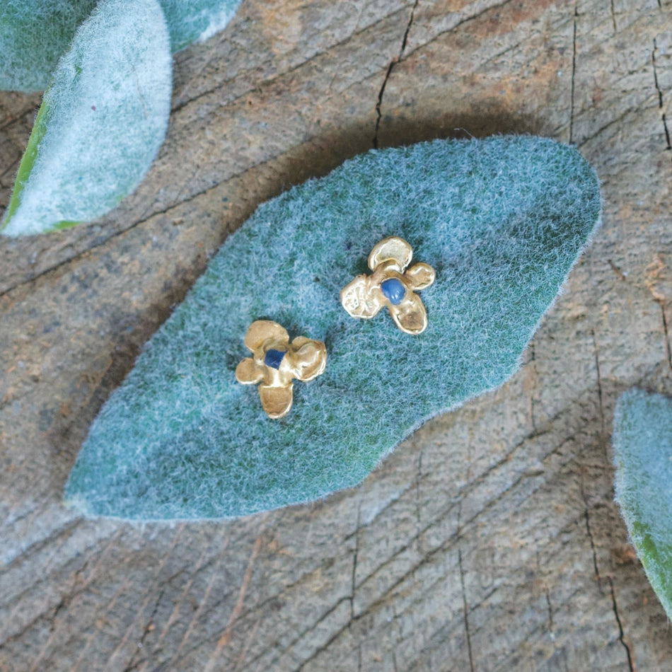 Hydrangea Bud Stud Earrings