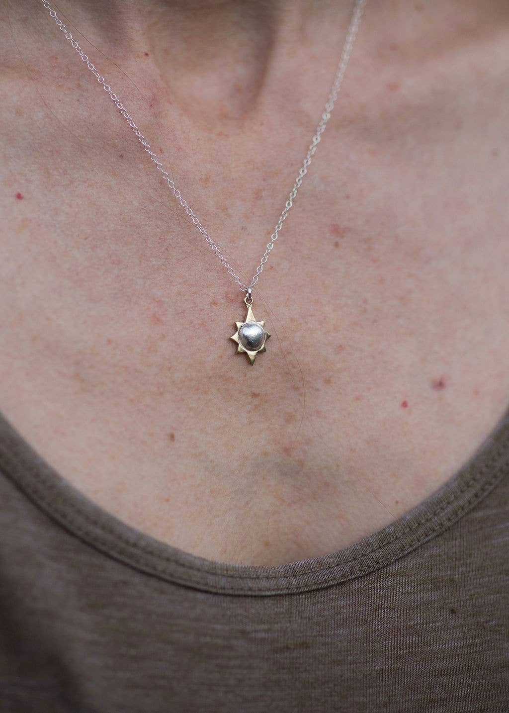 Mini "be the light" necklace