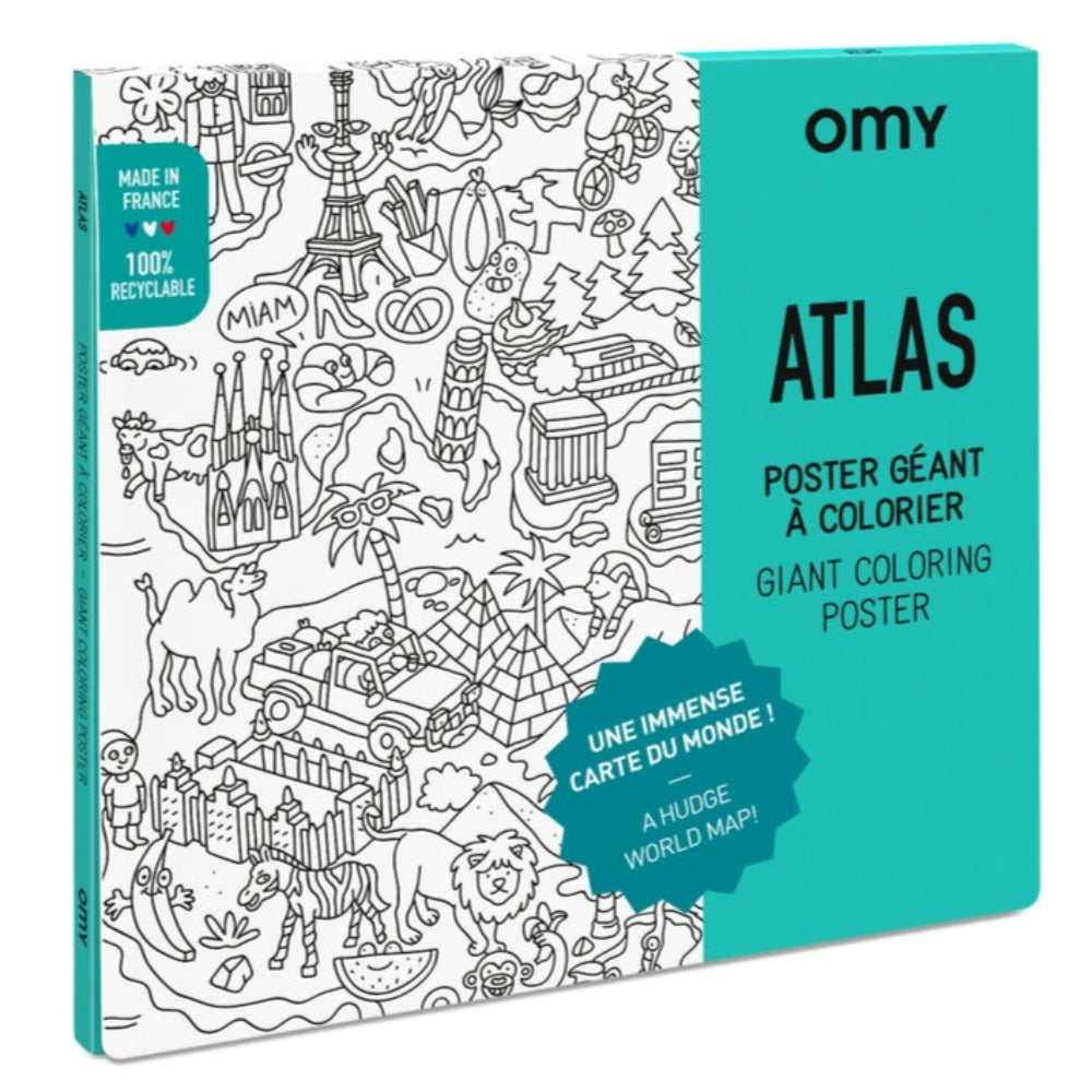 Atlas Giant Coloring Poster