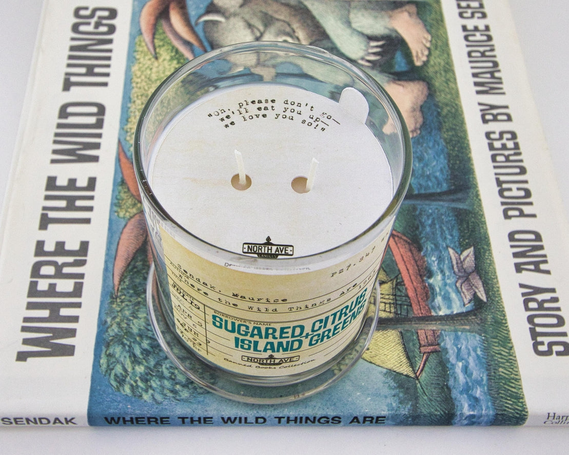 Banned Book Candle Where the Wild Things Are