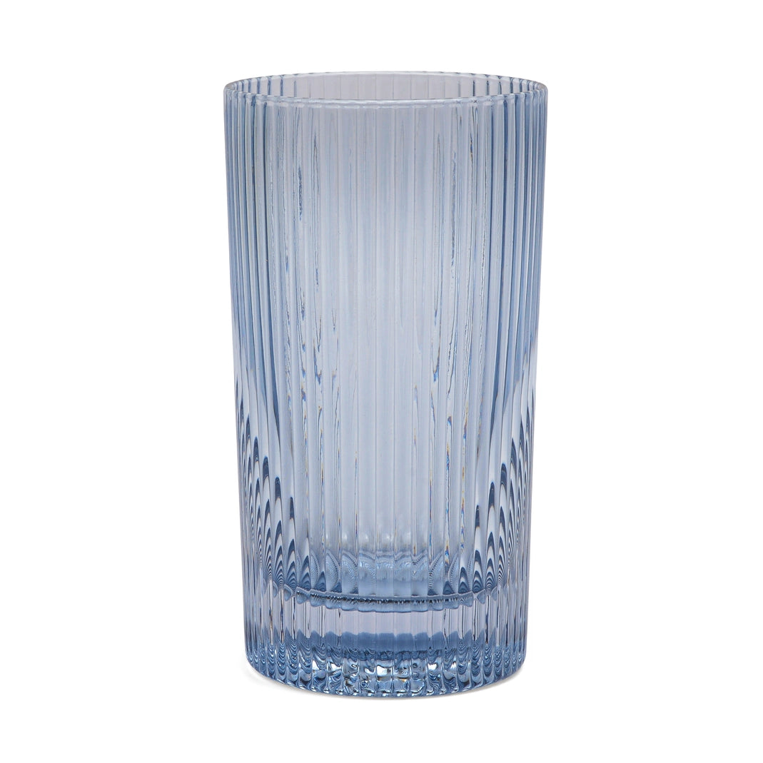 The Stella Highball Glass - Blue, Set of 2