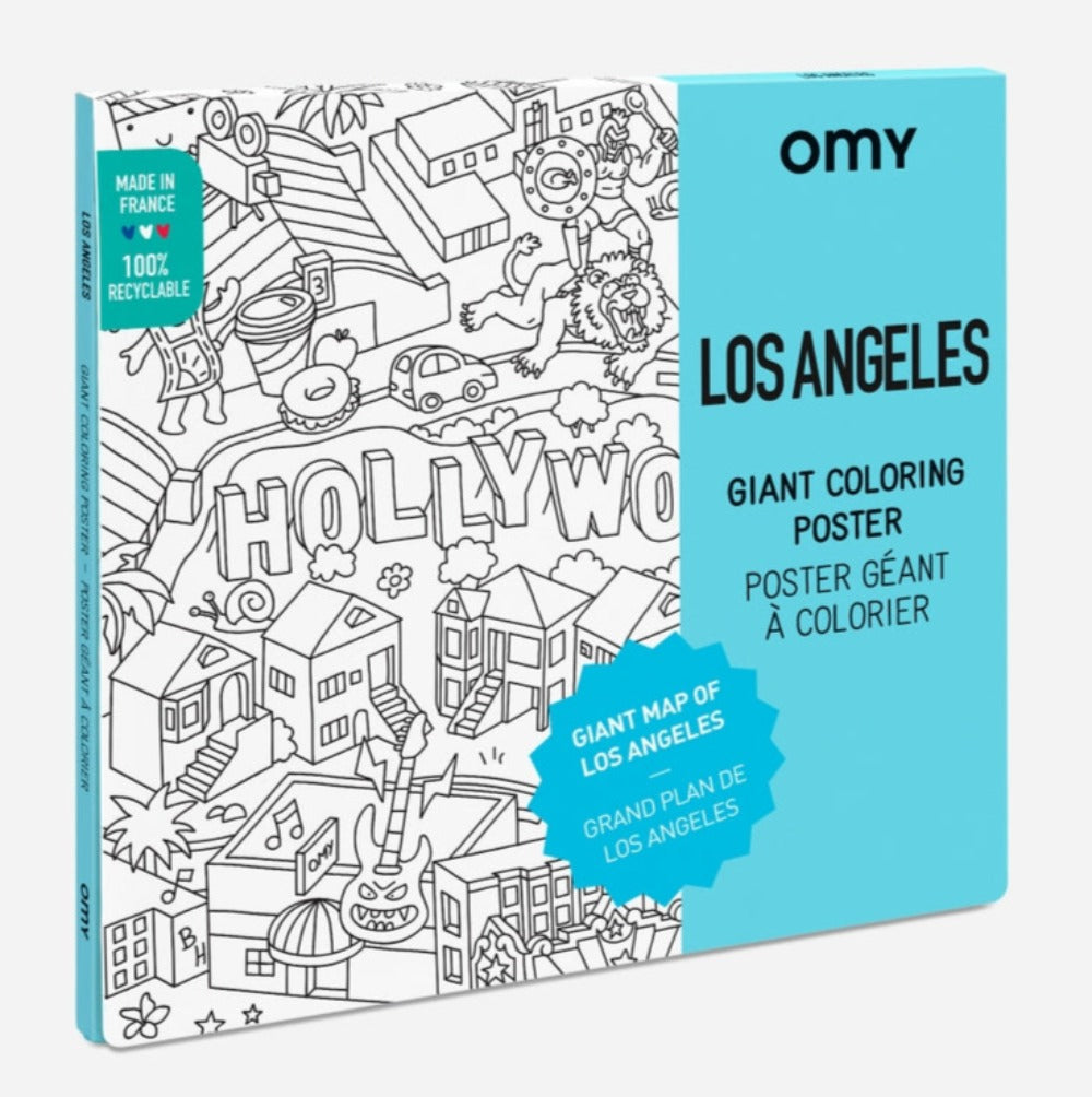 Los Angeles Giant Coloring Poster