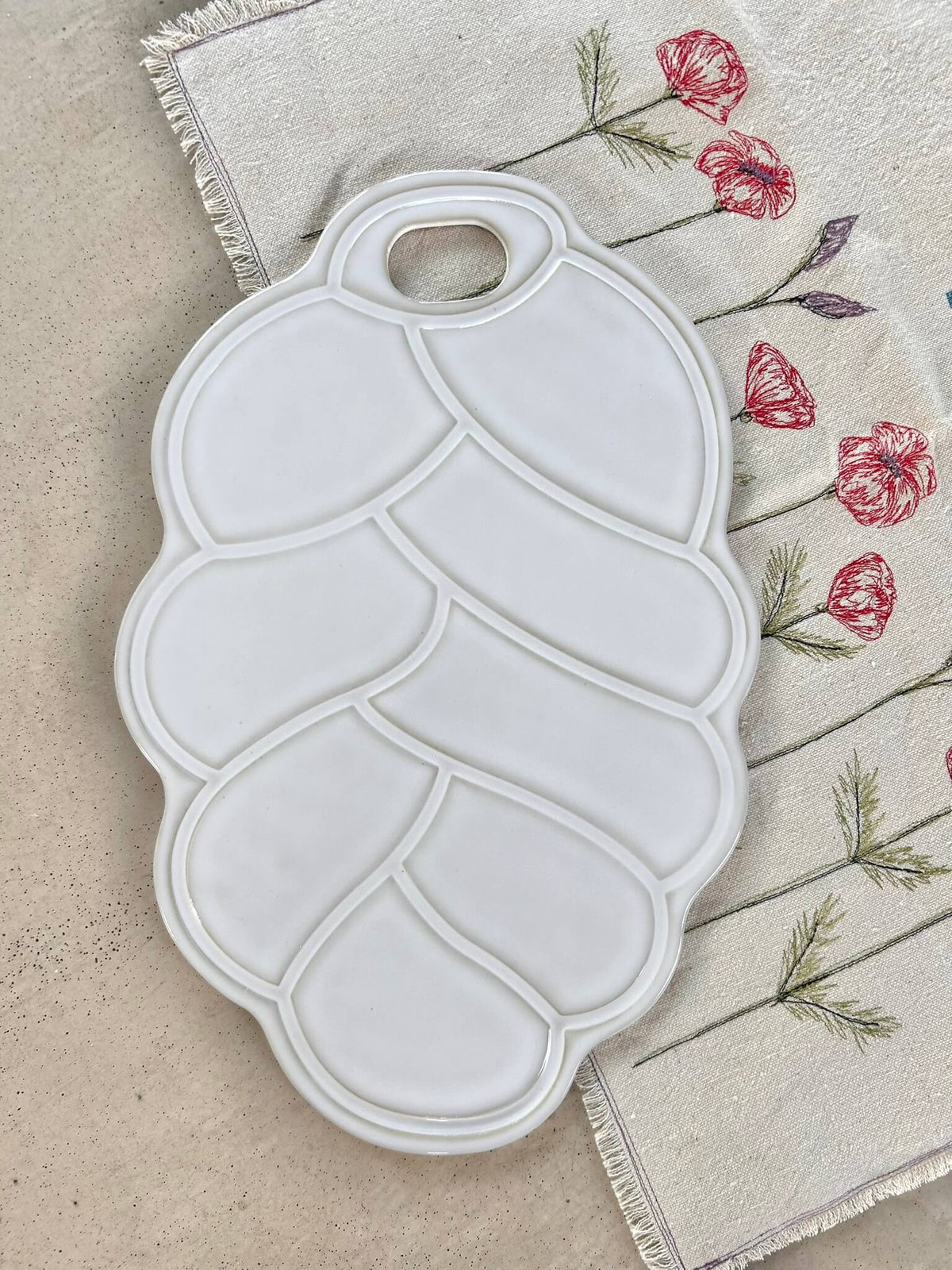 Ceramic Challah Board from Sweden