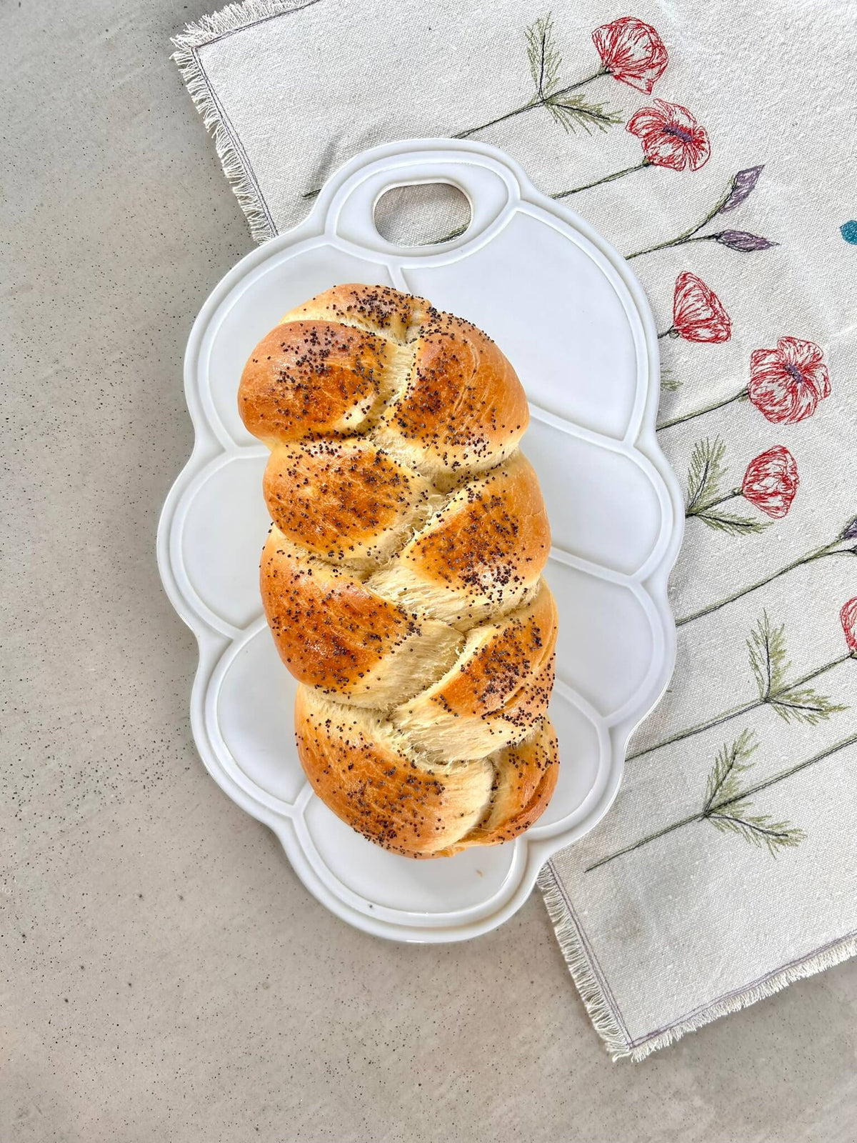 Ceramic Challah Board from Sweden