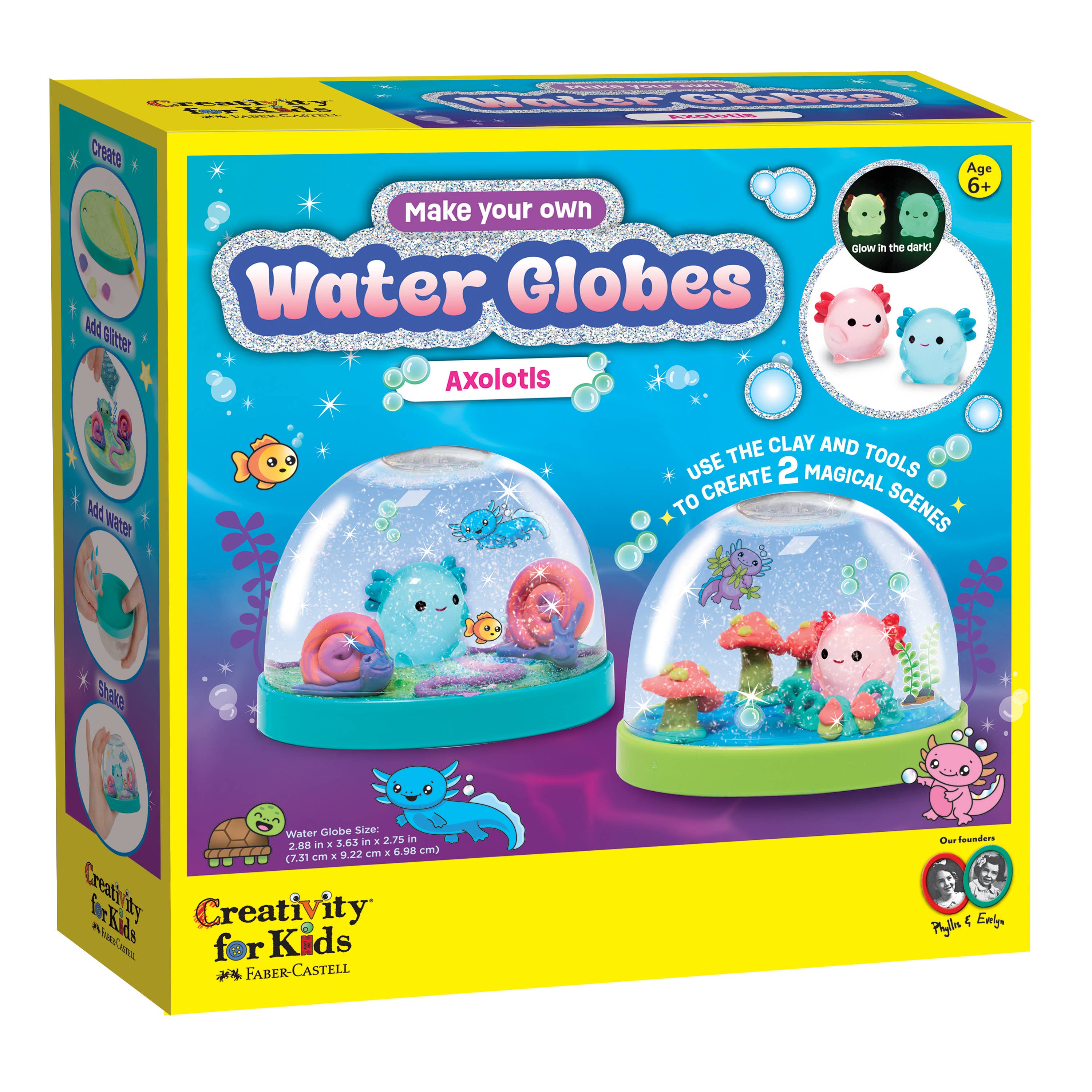 Make Your Own Water Globes – Axolotl Craft Kit Makes 2