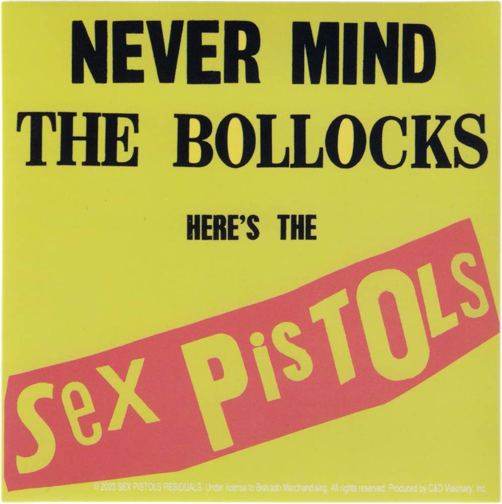Sticker - Sex Pistols - Never Mind The Bollocks - Punk Rock