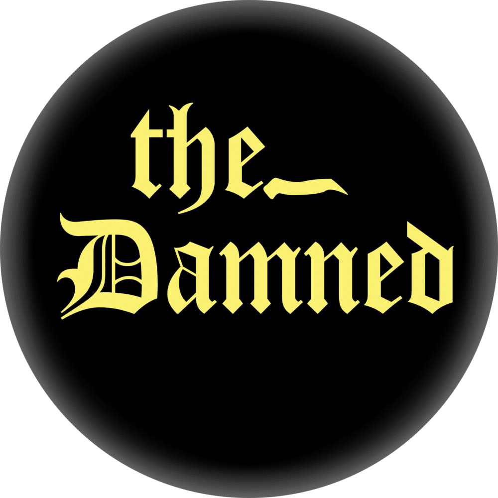 The Damned Button Pin 1"