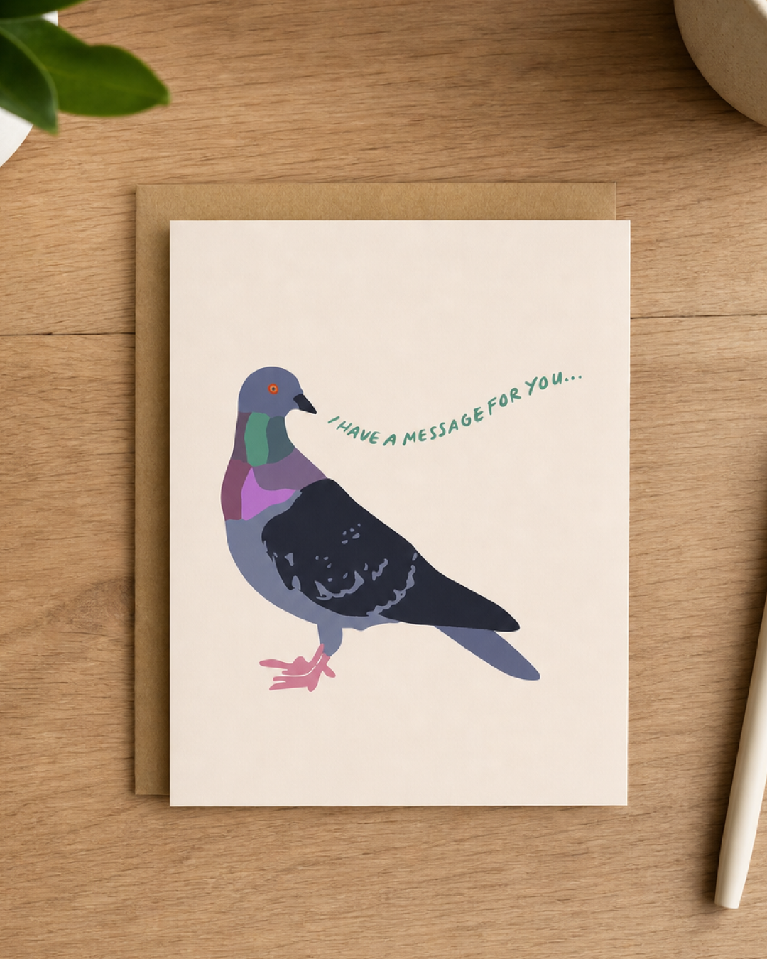 Messenger Pigeon Card | Anytime Greeting Card