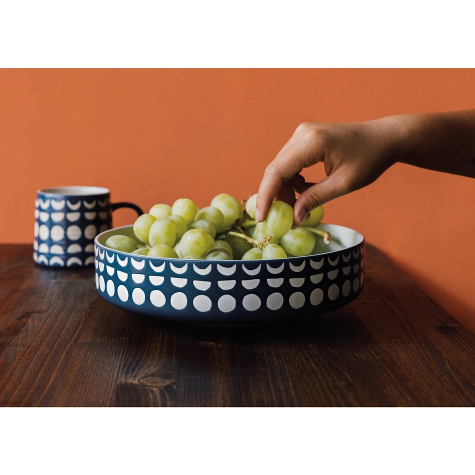 Moon Ink Imprint Serving Bowl