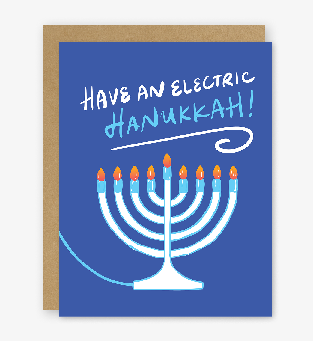 Have An Electric Hanukkah Holiday Card