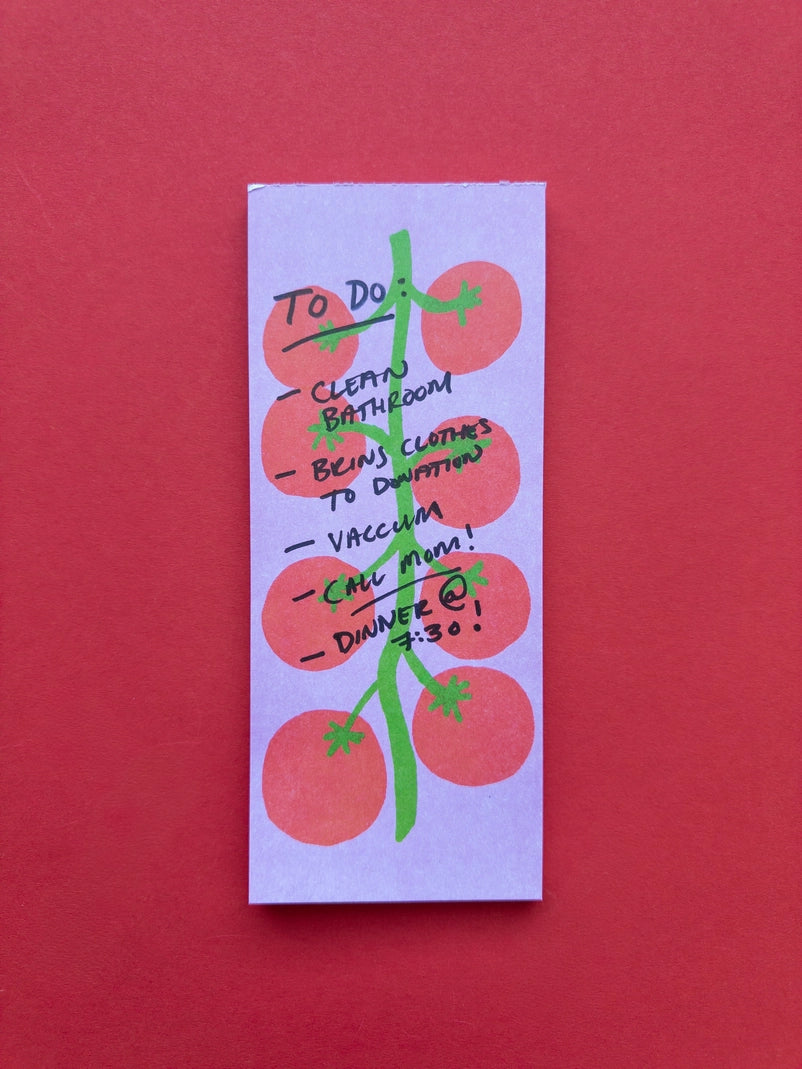 On the Vine Tomato Memo Pad - Grocery List Notepad