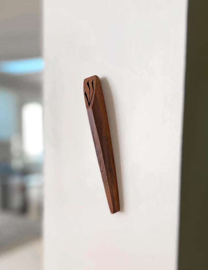Walnut Ember Mezuzah
