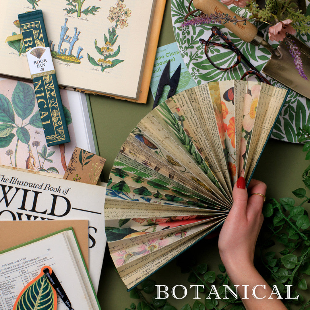 Botanical Book Fan