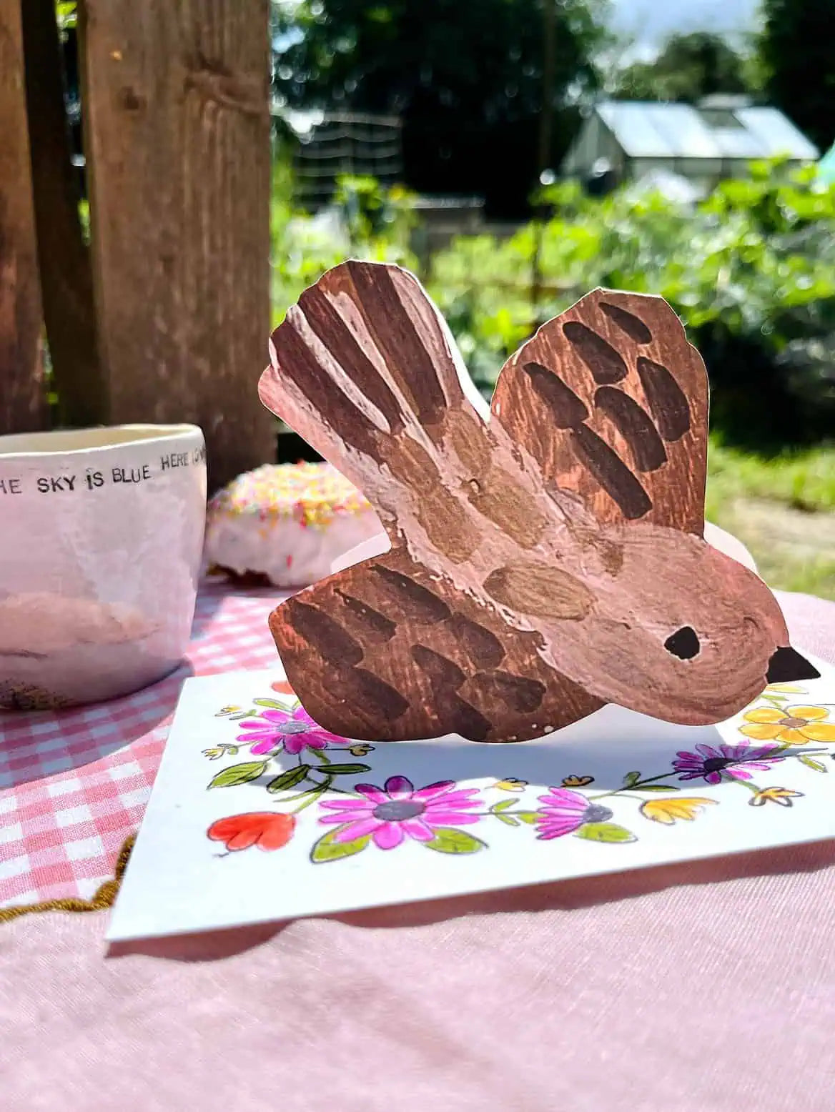 Die Cut Swooping Bird Greeting Card