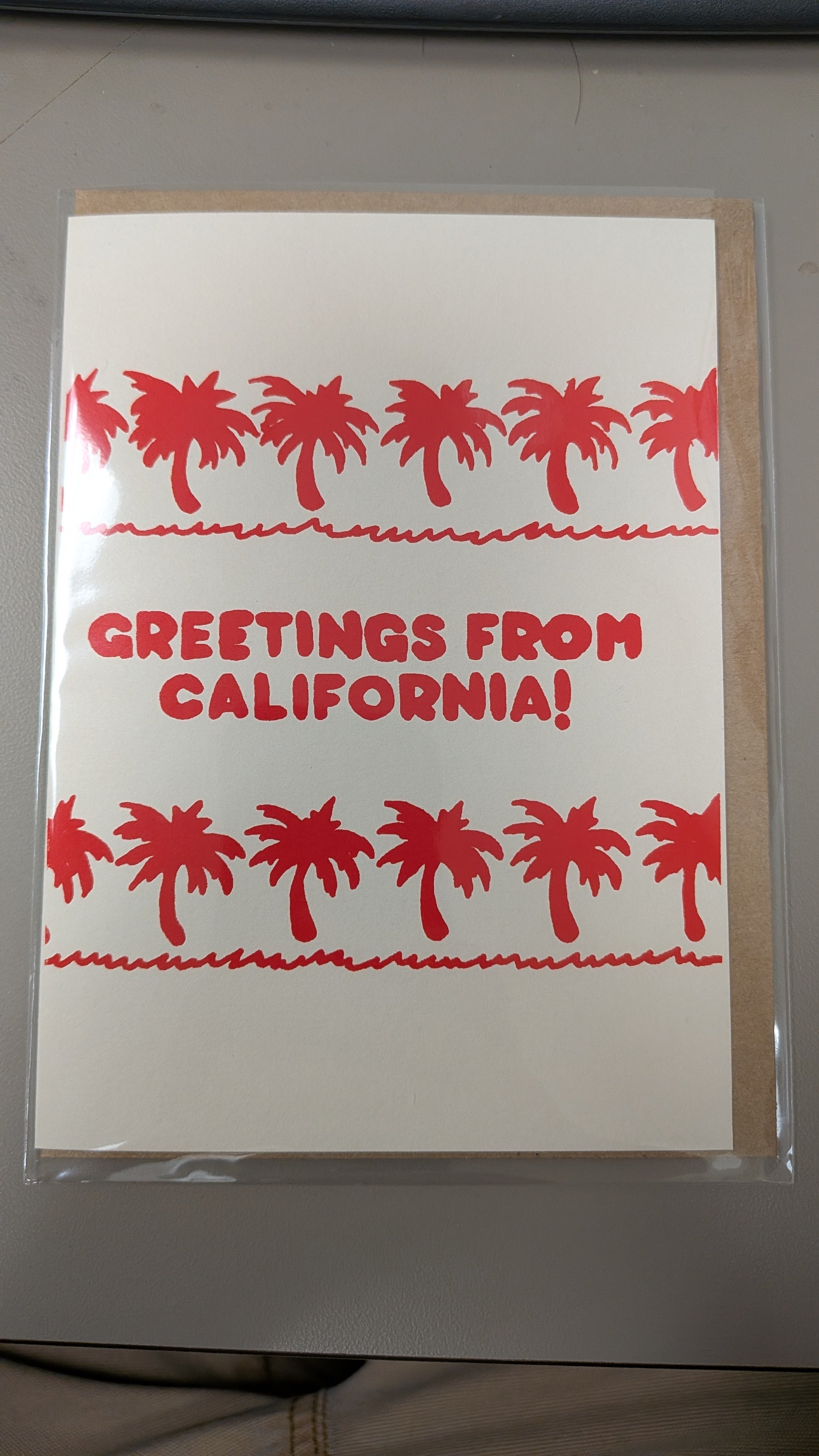 Greetings from California (Palms) Greeting Card