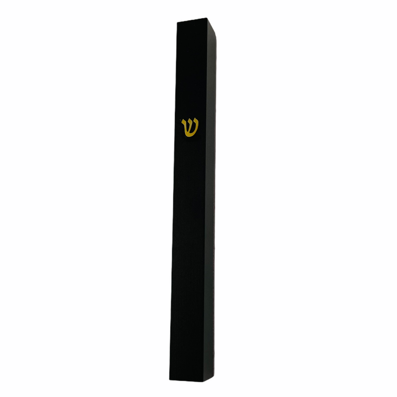 Black Anodized Aluminum Shin Mezuzah Case