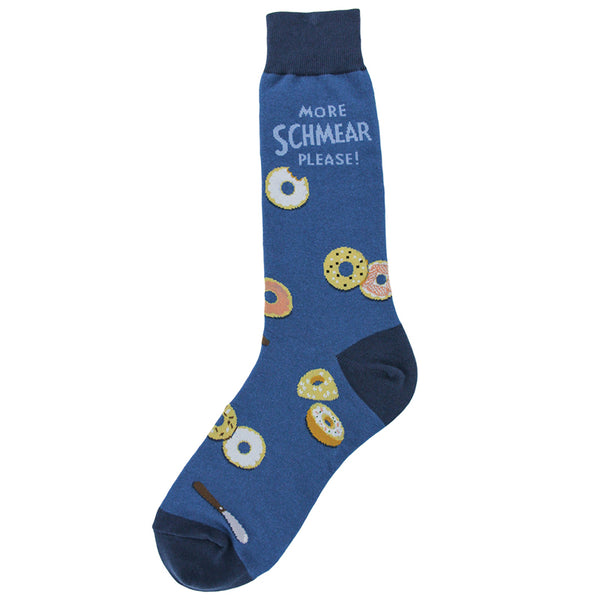 Men's Socks  "More Schmear Please!"