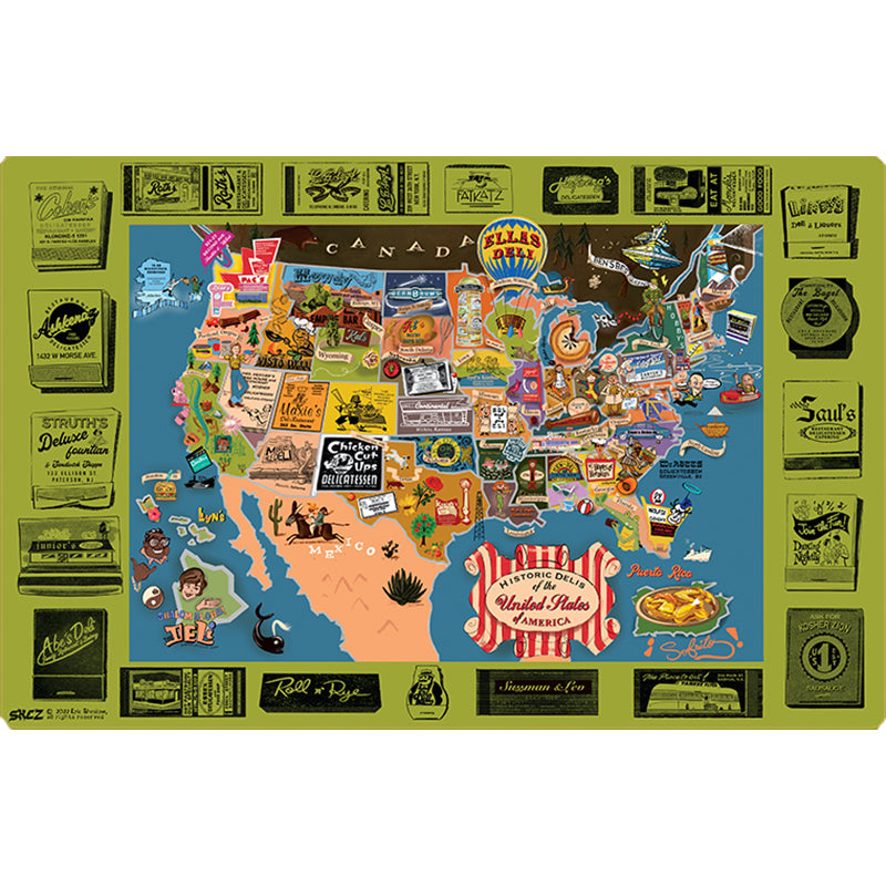 Exclusive!  Historic Delis of The United States Placemat
