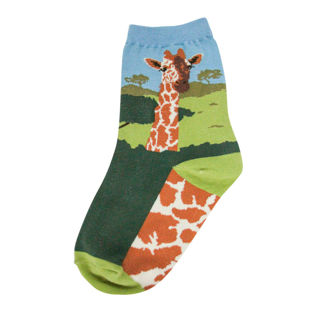 Kid's Giraffe Socks Size 4-7 Years