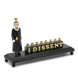 Hannukiah- I Dissent with Poseable Ruther Bader Ginsberg