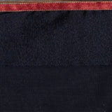 Tallit and Bag Sheer with Navy, Gold and Red Trim
