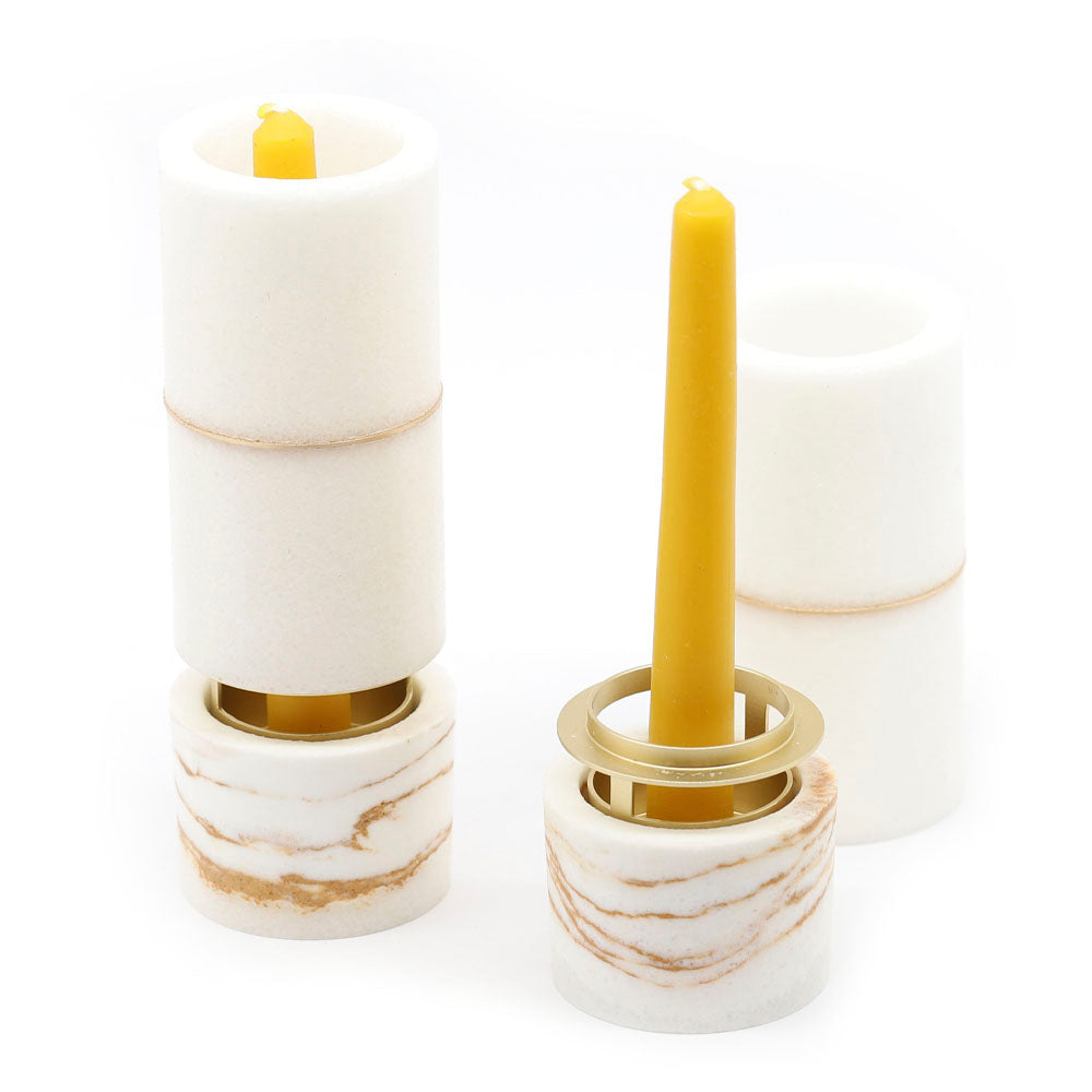 Candle Holder- Orra with Gold Seats by Saltware Designs
