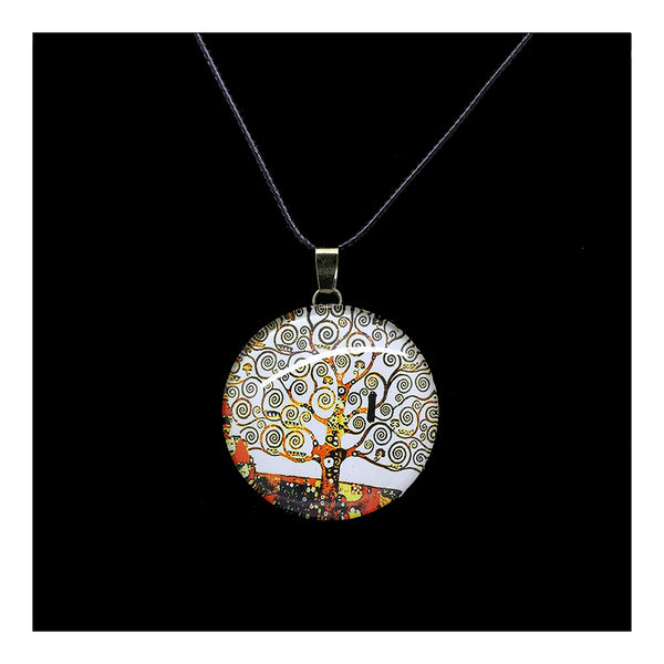 Klimt Style Tree of Life Necklace