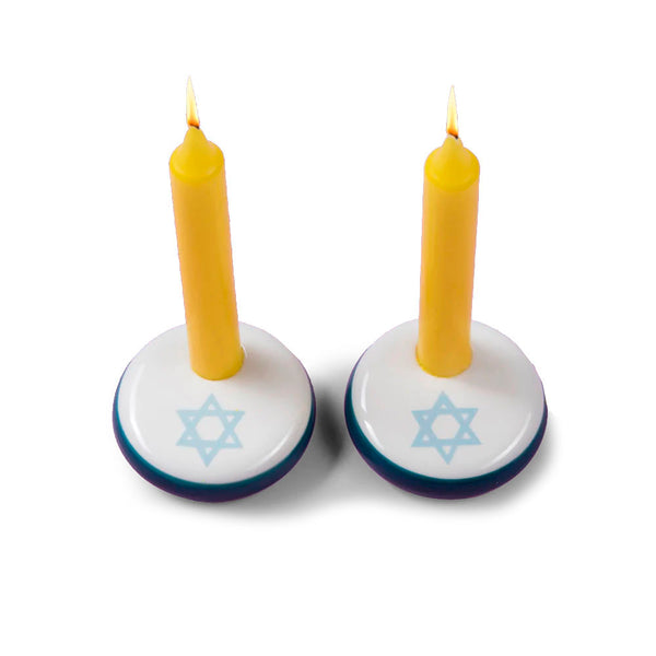 Mazel Tov Candlesticks by Chai Modern