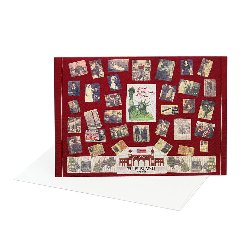 Greeting Card with the Ellis Island Quilt from the Skirball Collection
