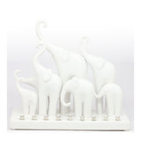 Ceramic Elephant Family Hanukkiah