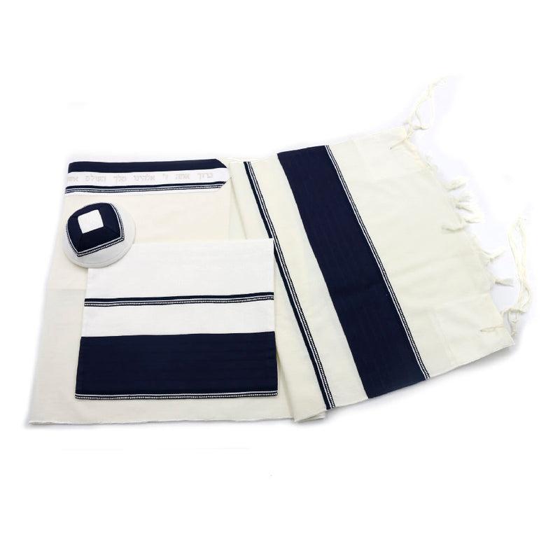 Tallit Set- Ramat Gan (Navy Camo Pattern)