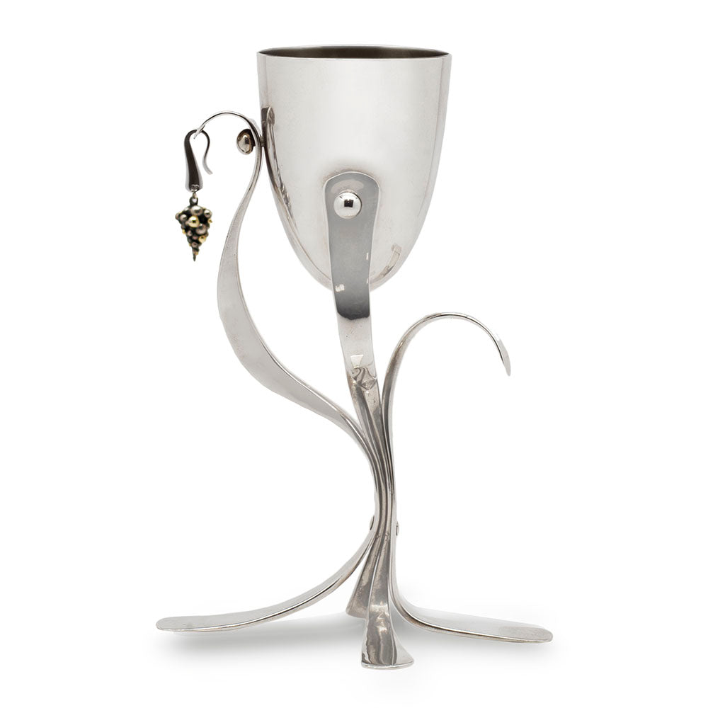 Kiddush Cup- Sterling Silver Grape Detail