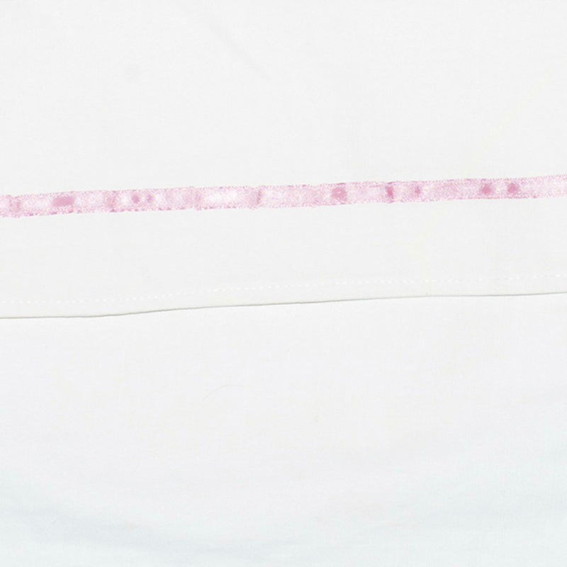 Tallit Set Sheer with Pink Flower Embroidery