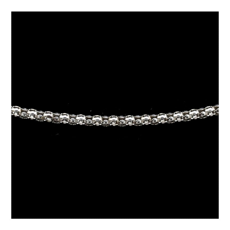 Sterling Silver Popcorn Chain 18"
